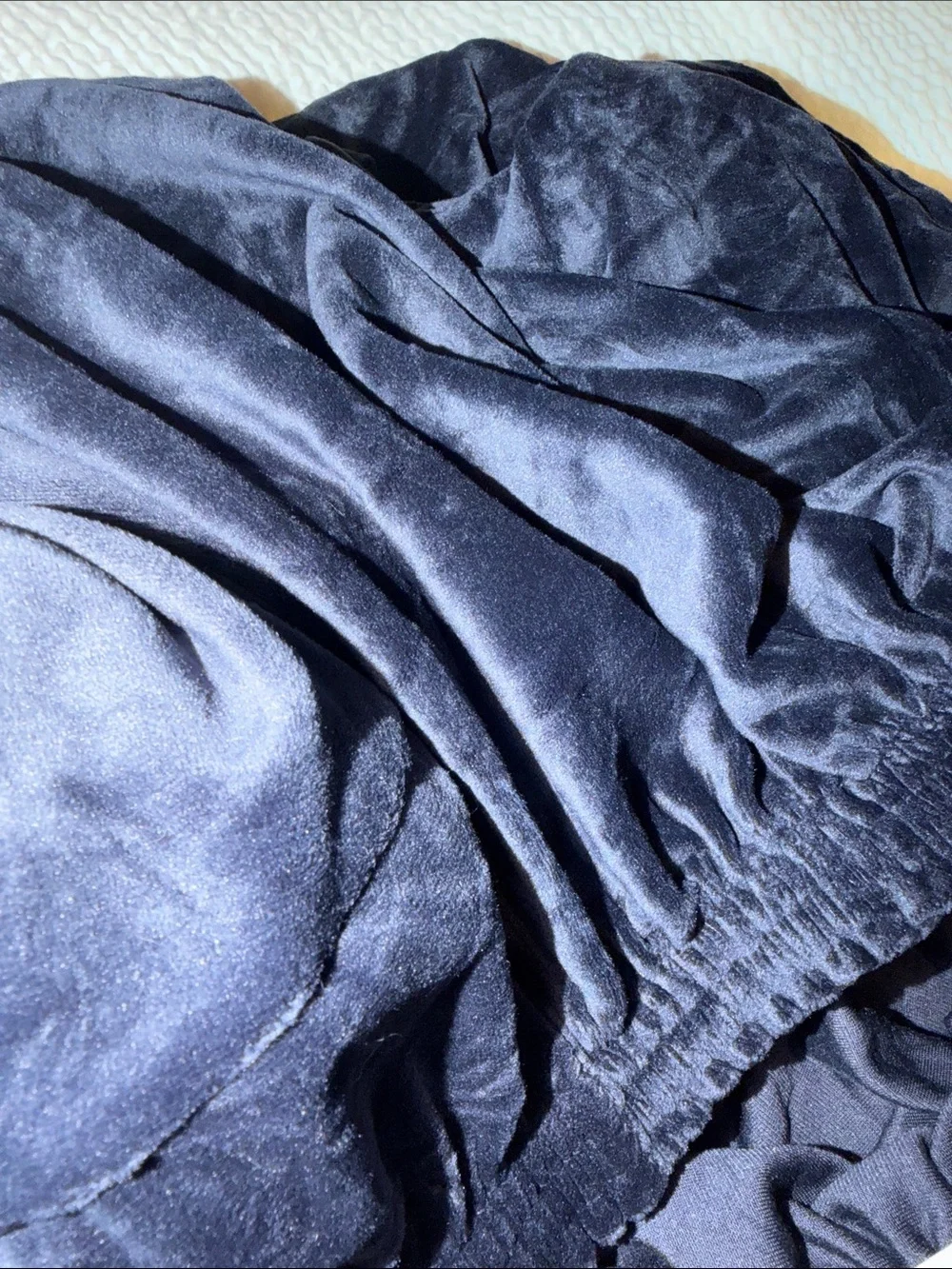 Velvet stretch chair cover